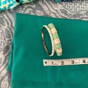 Bamboo style set of 2 bangles